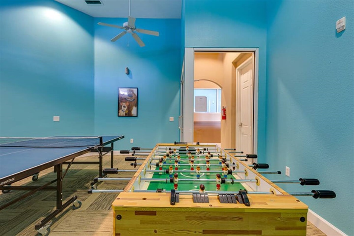 Game room at the club house