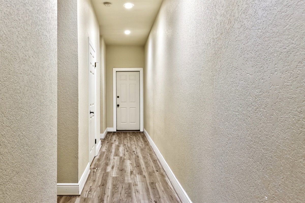 Downstairs hallway