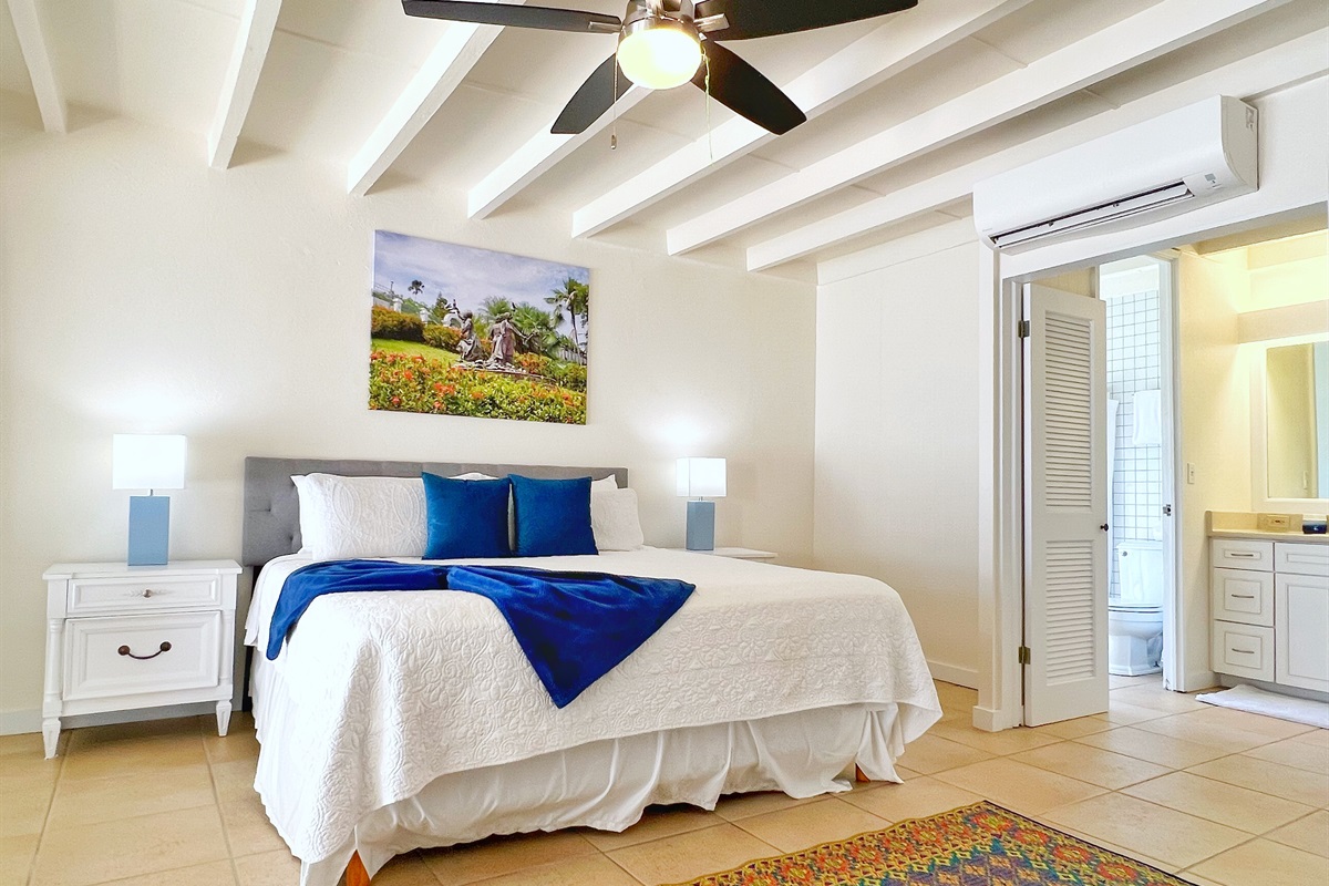 Modern simplicity meets island comfort in each of the bright, inviting bedrooms.