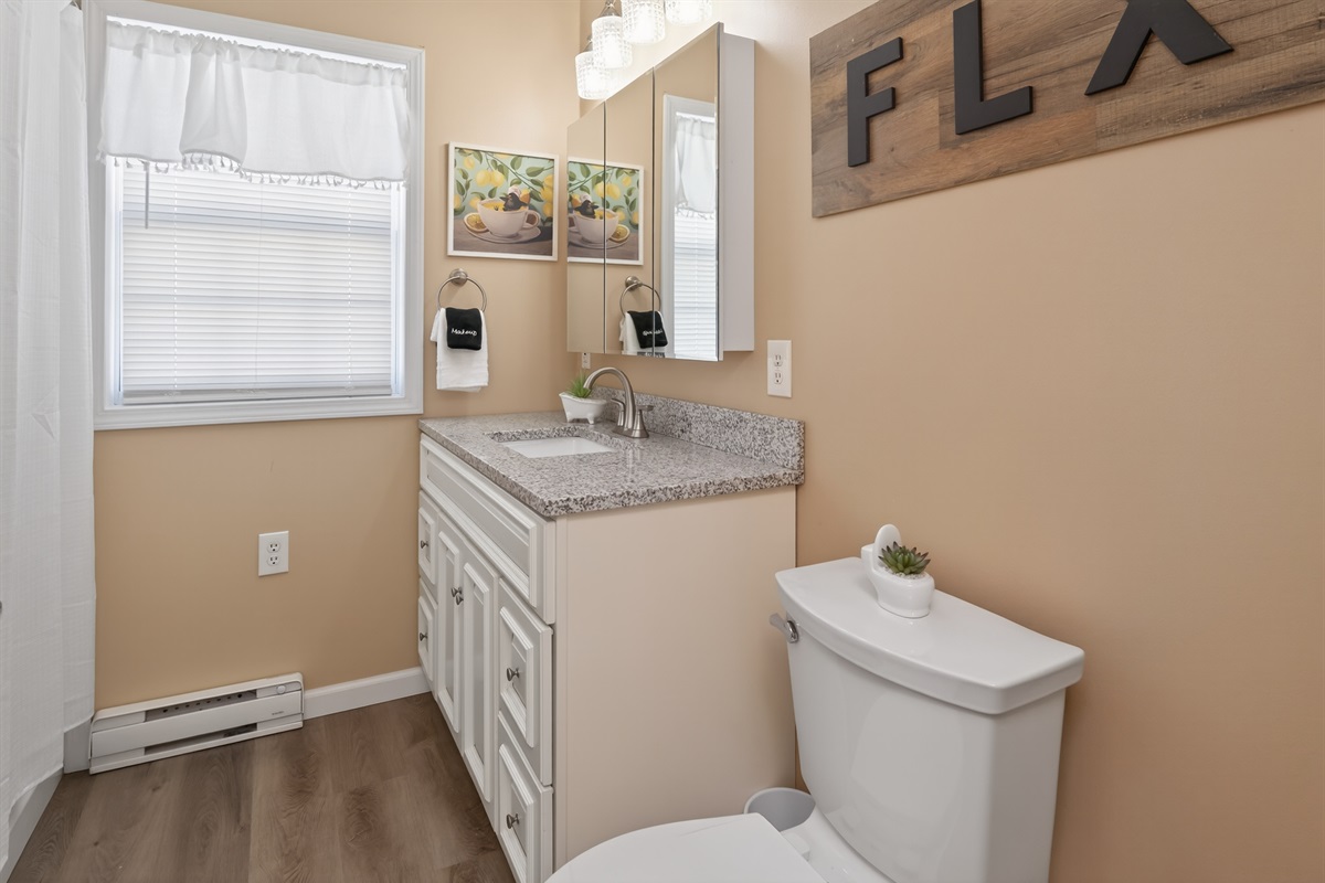 Main House full bathroom with jetted tub