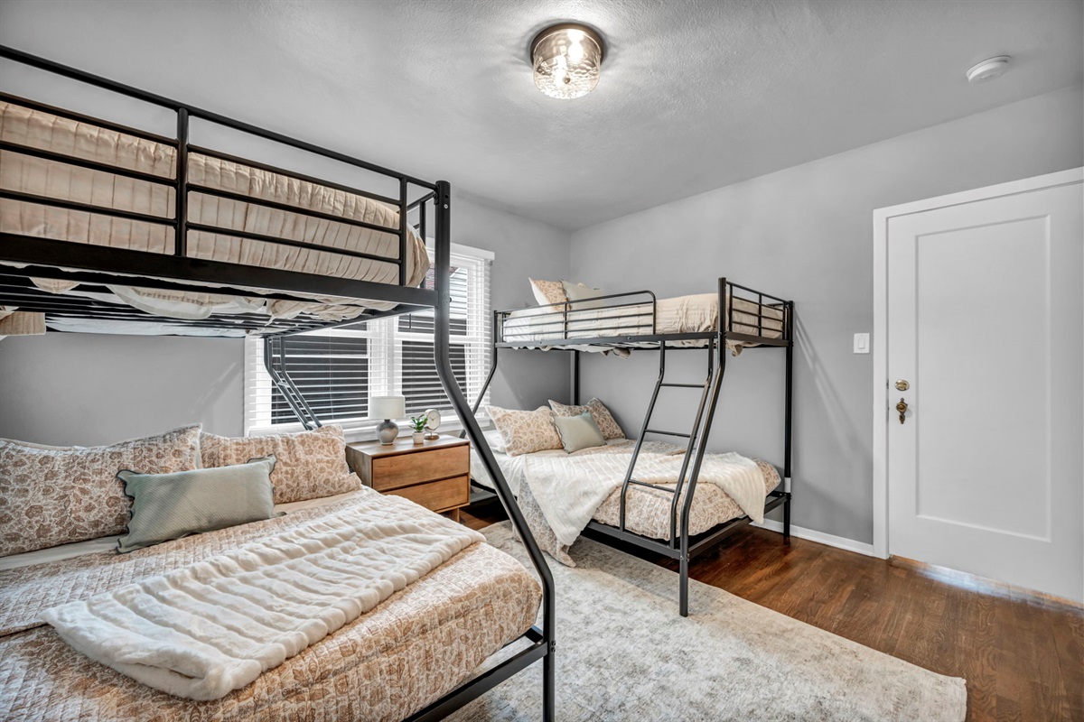 Bring the kids!  They will love the Bunk Beds.