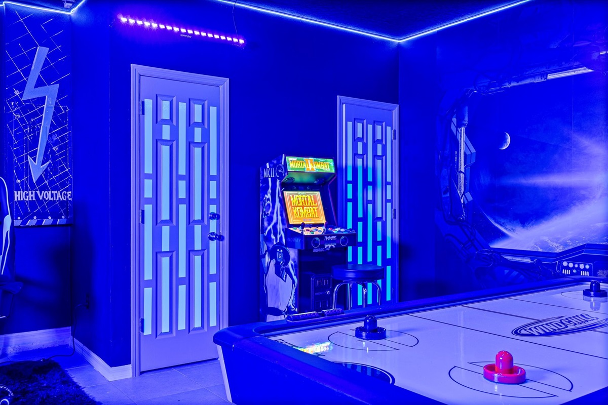 Retro arcade corner featuring classic games — the perfect nostalgia fix for gamers!