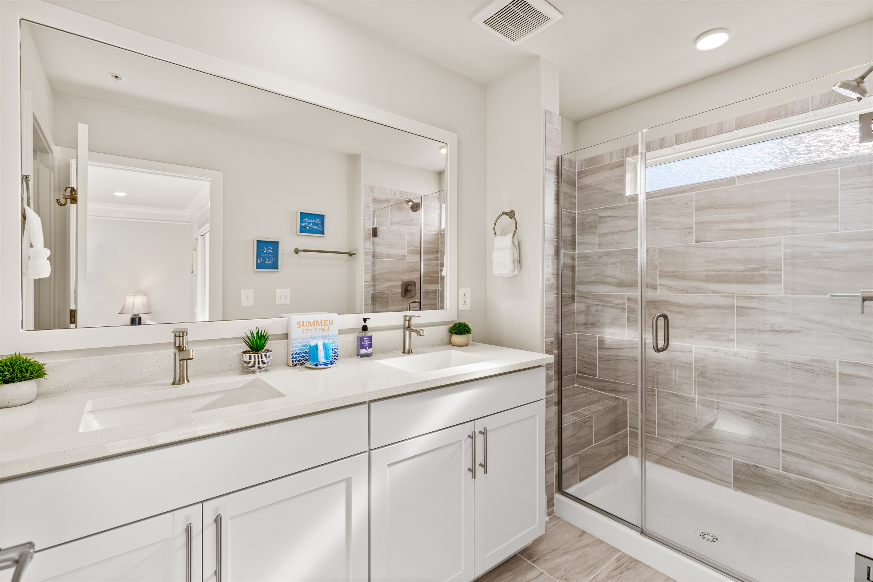 Owner's suite bathroom with walk-in shower.