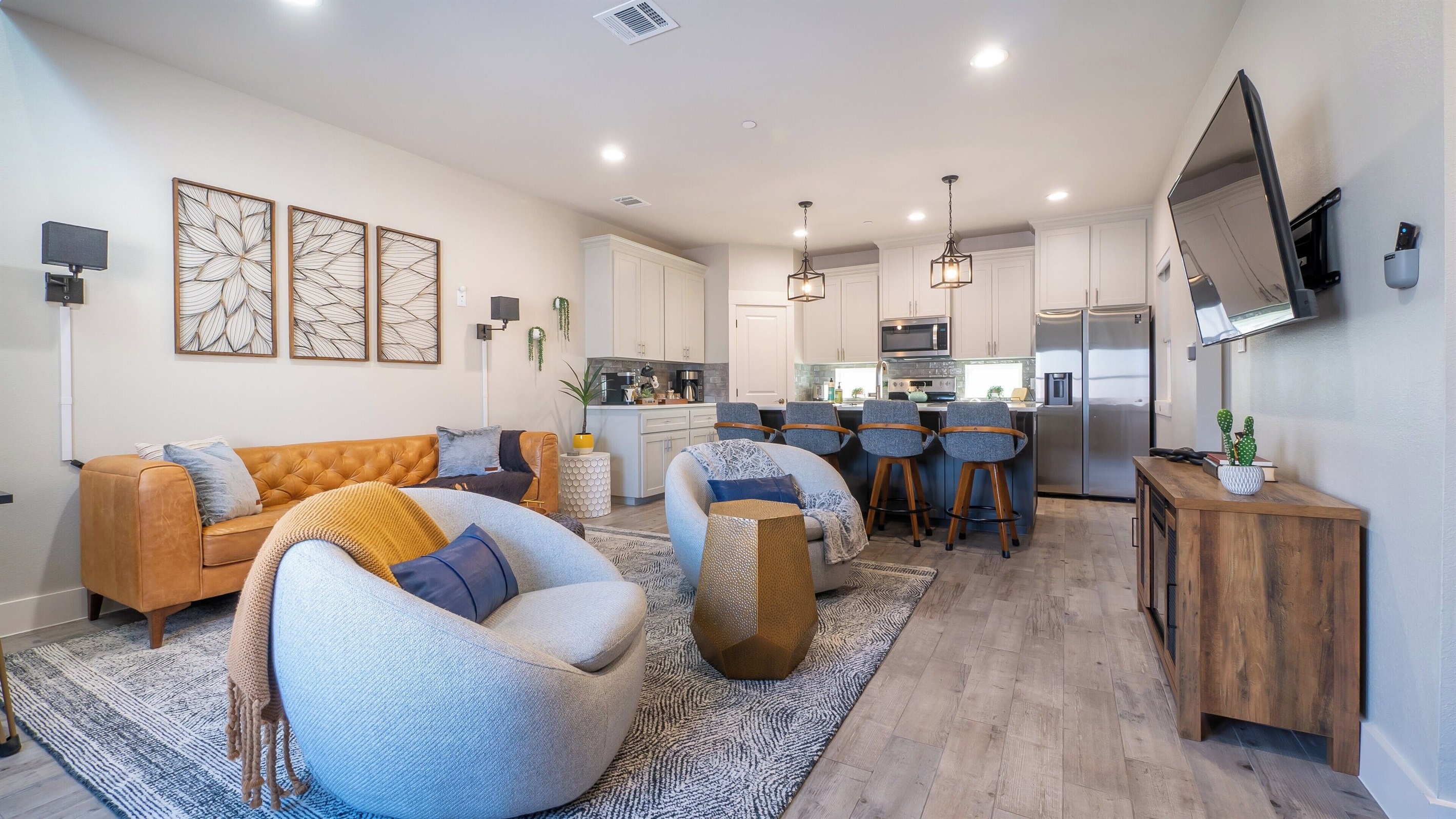 Comfy seats, chic style, and plenty of room to unwind