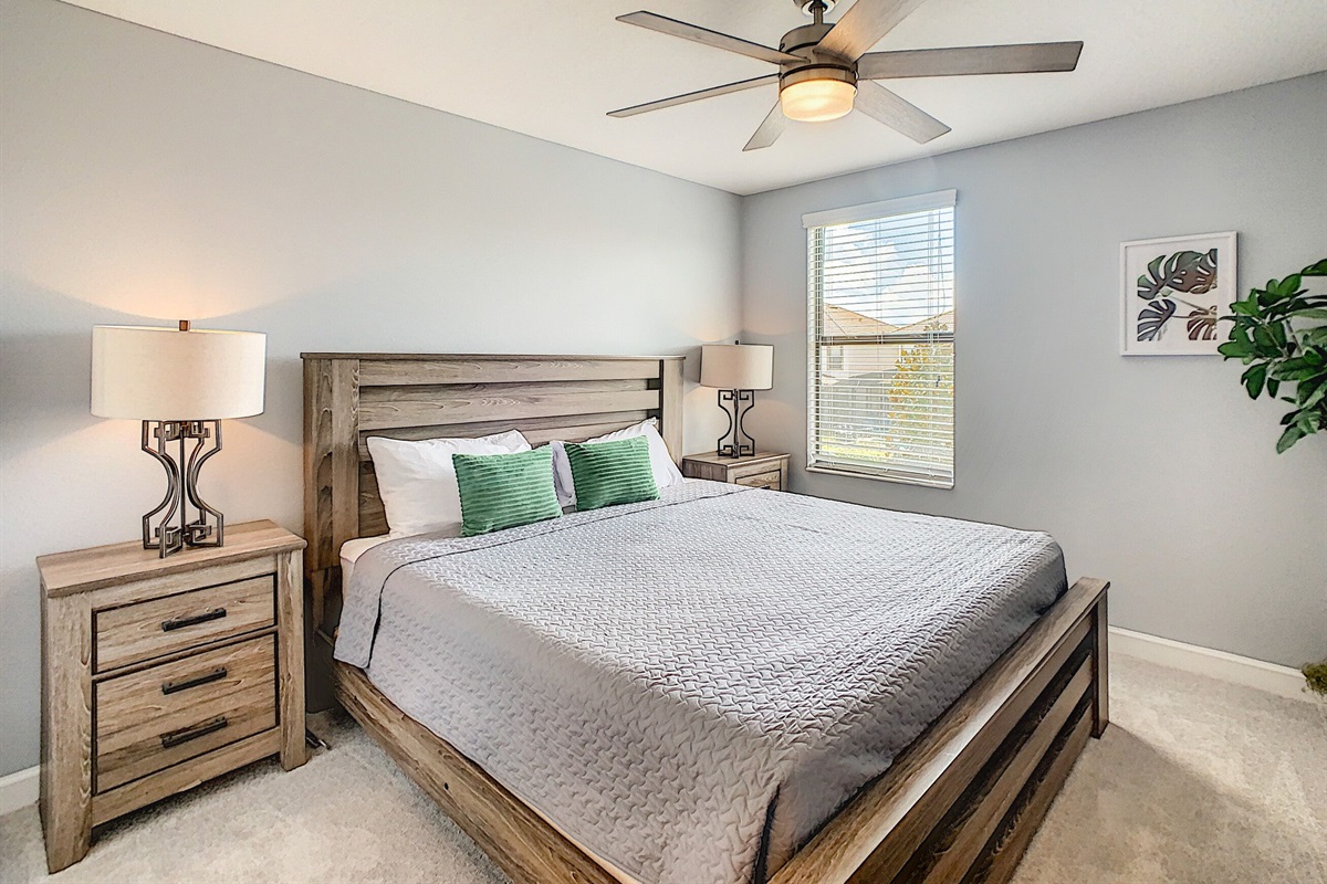 Bedroom #6-2nd Floor-King Bed