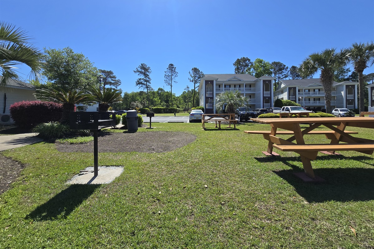 Grilling Area with Picnic Tables