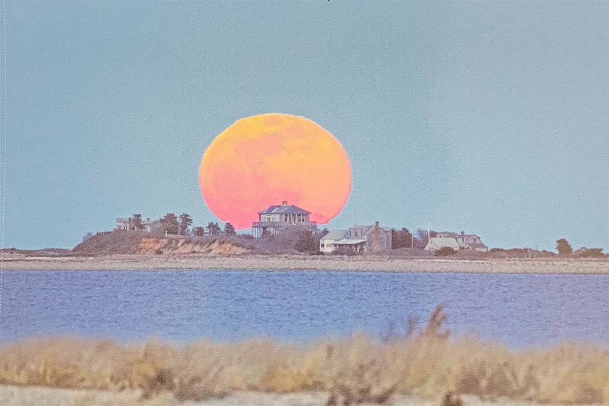 Super Moon Rising over Main House