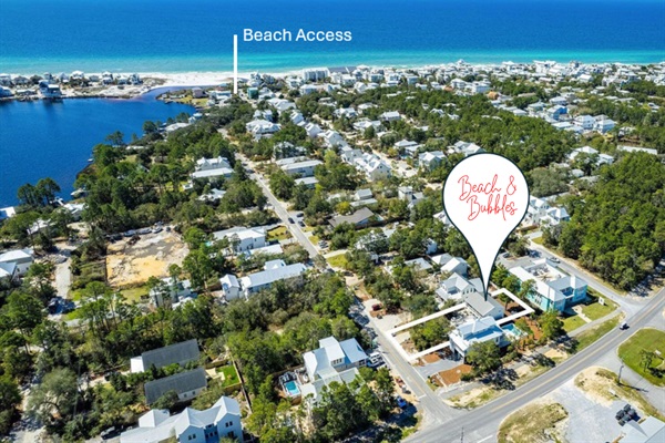 Steps to Eastern Lake & Seagrove Beach Access