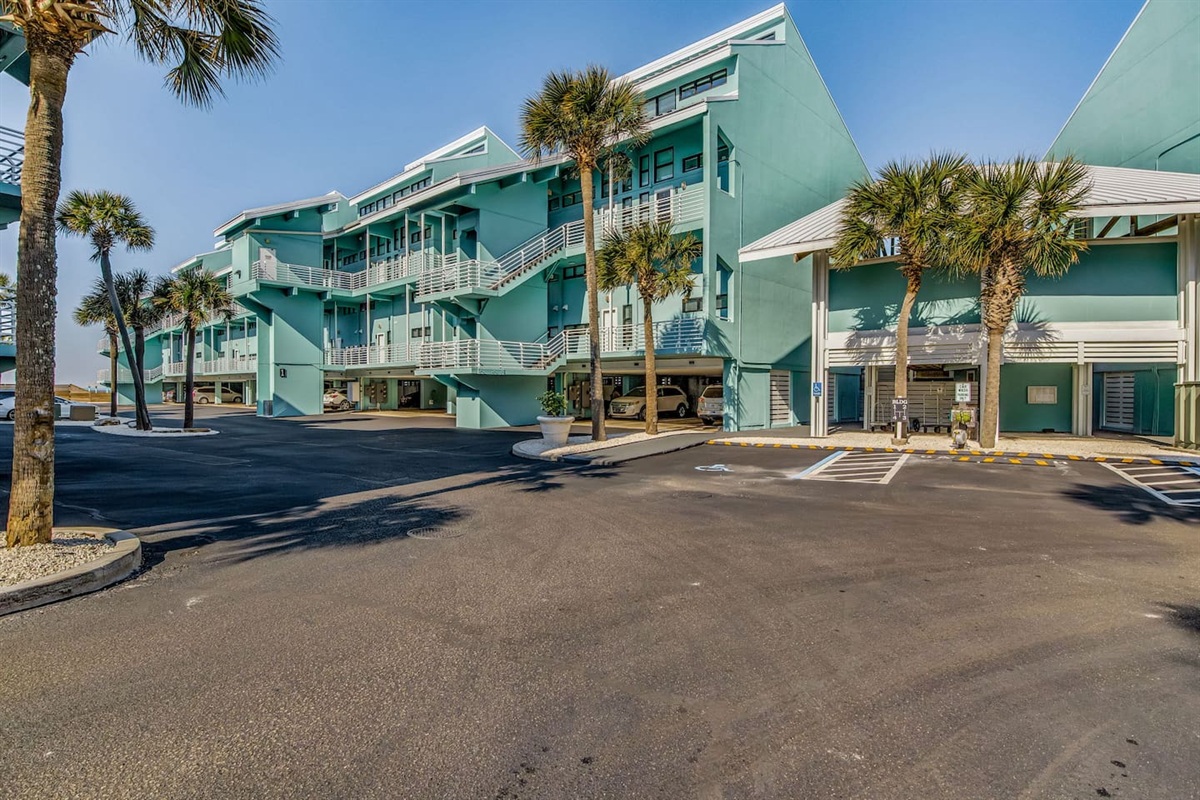 Picture of building #1 from entrance into complex