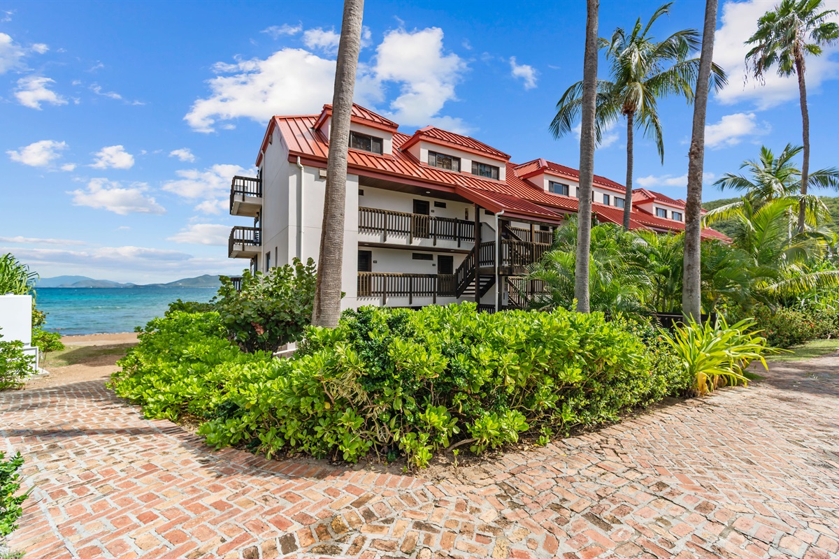 Beautiful beachfront resort setting with everything you need steps away
