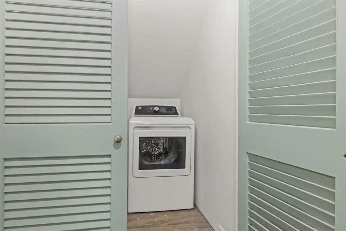 Upstairs laundry room is available to you!