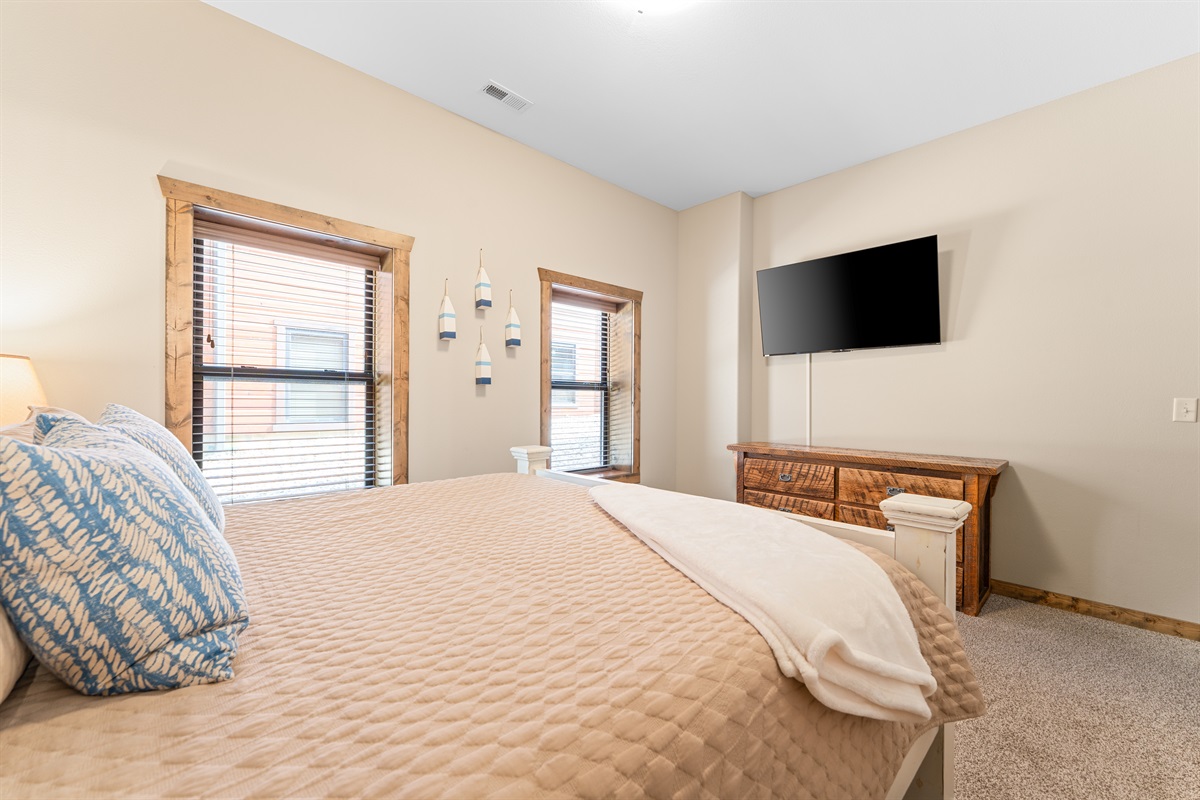 King Bed with Smart TV