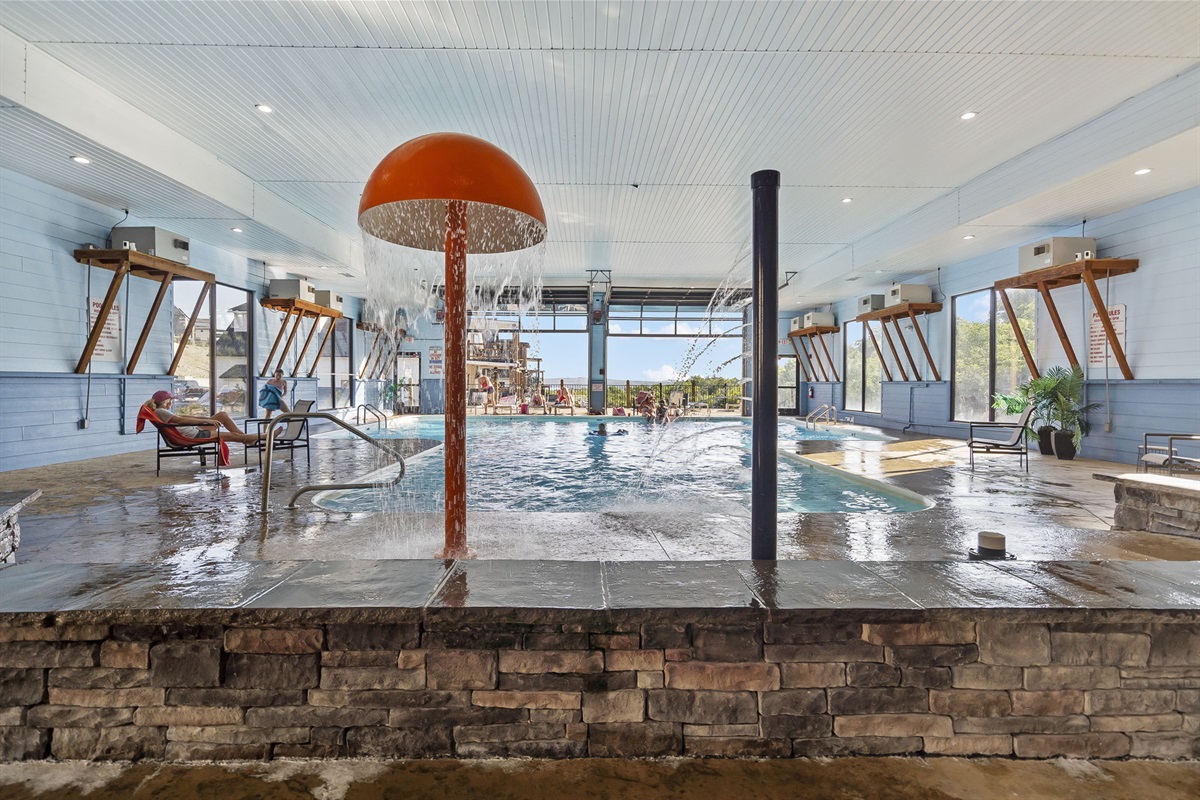 Splash pad at the indoor pool!