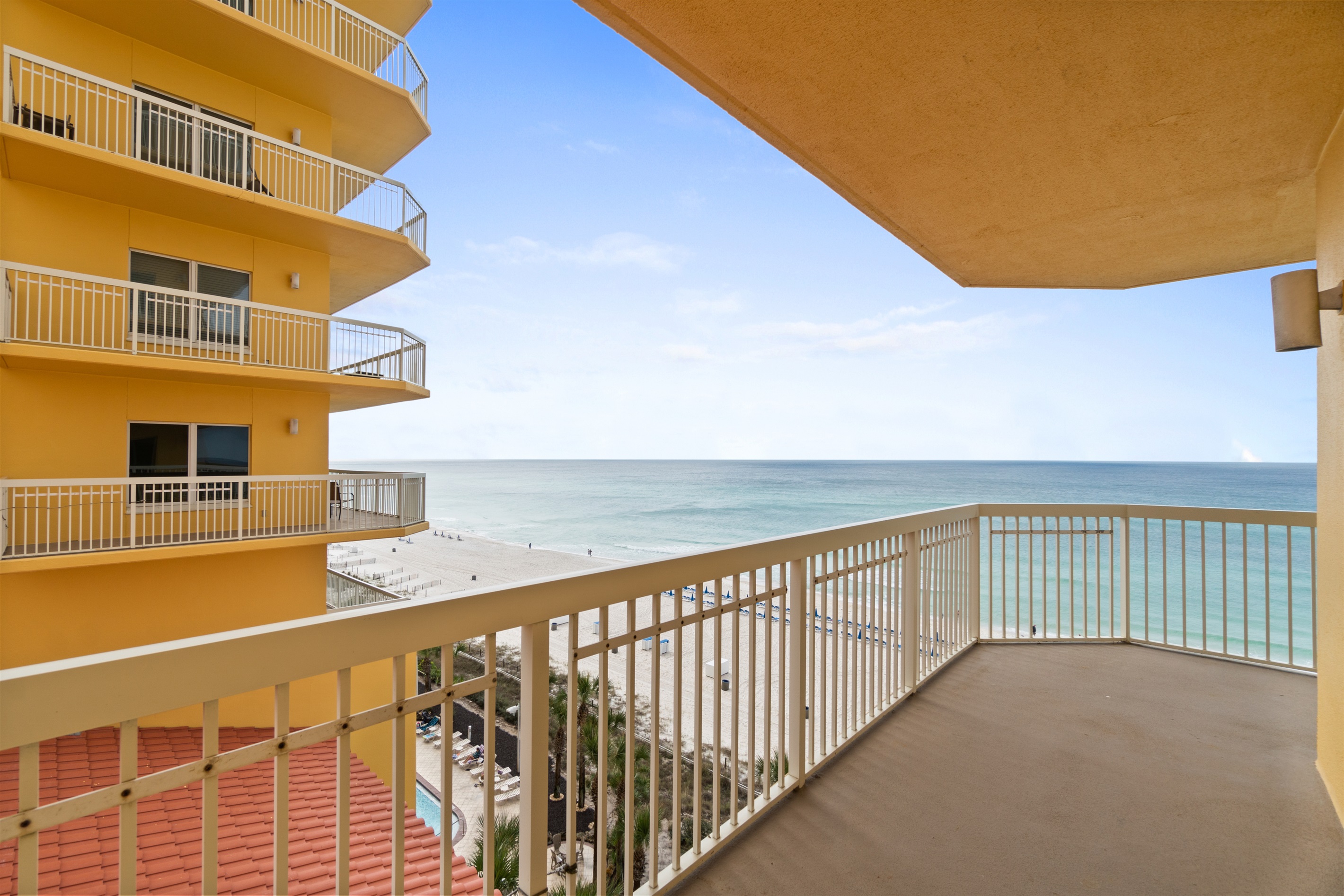 Huge wrap around balcony