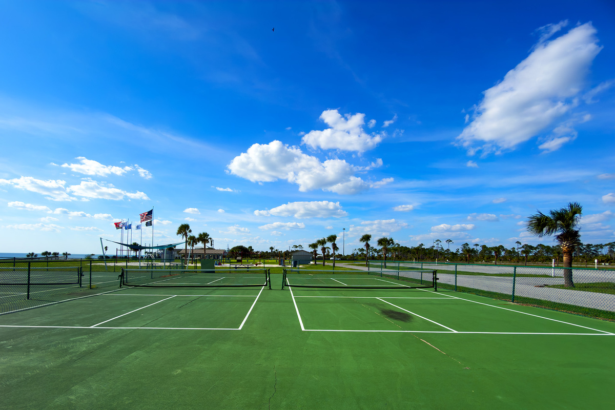 Pickleball courts 1 block away