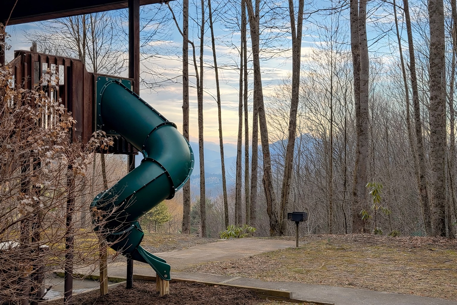 Something for everyone in the family. Allow the kiddos(10 and under or <100lbs) to get that energy out while you relax on the deck!