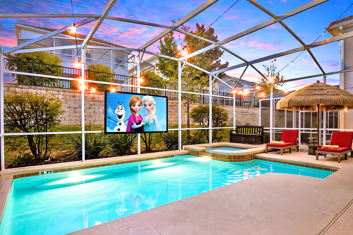 Outdoor projector for those movie nights under the stars!