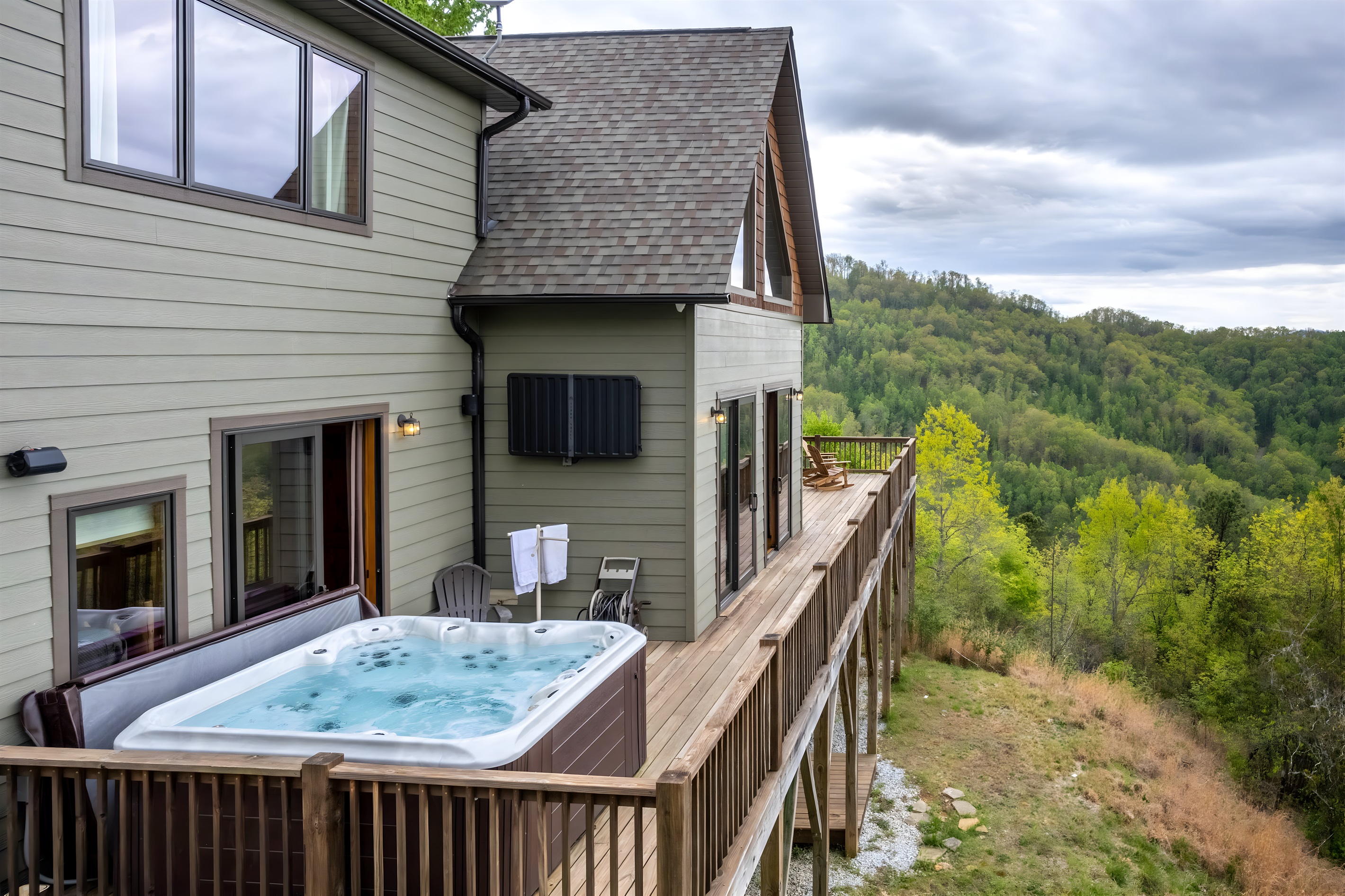 Our deck is huge, with multiple seating areas and plenty of space to take in the views.