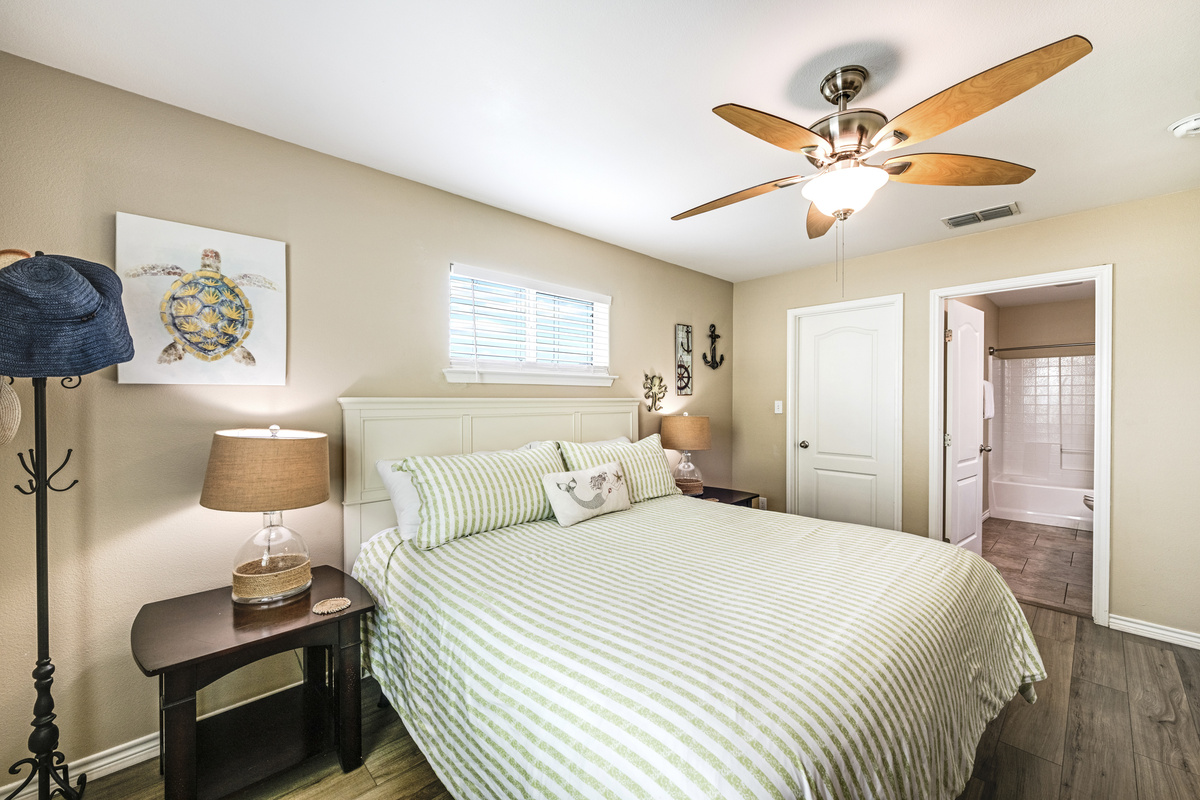 Master Bedroom:  Push King Bed