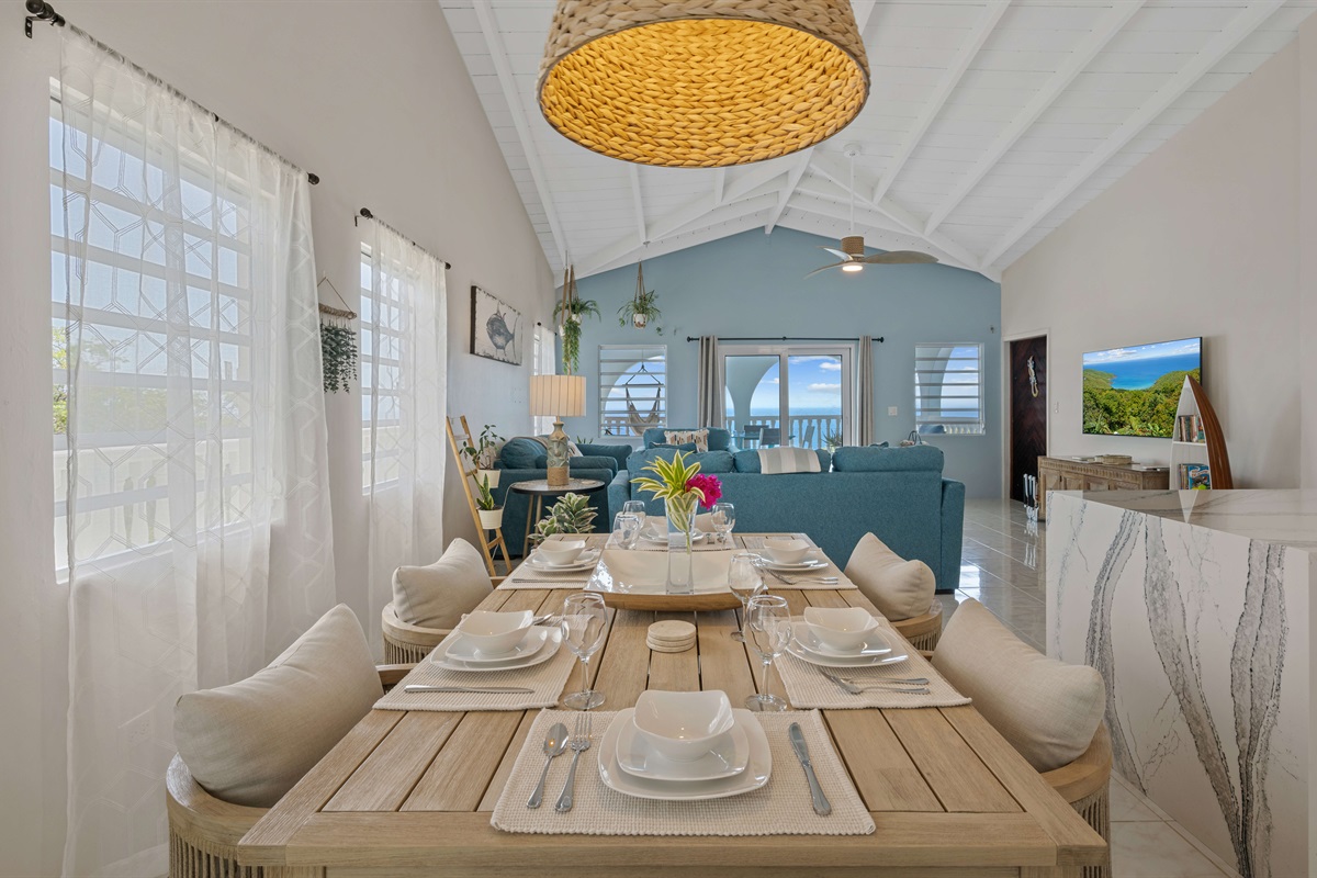 Dining for 6 to enjoy your meals right at home if you prefer to dine indoors.