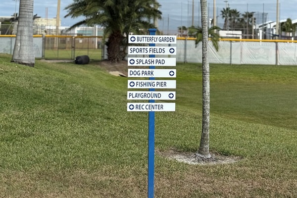 Nearby R.O.C. park, along Boca Ciega Bay with a waterfront walking path.