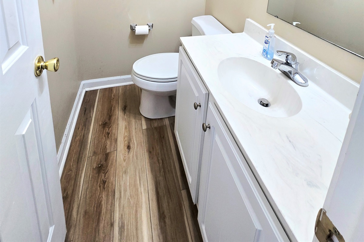 Half Bathroom off Kitchen