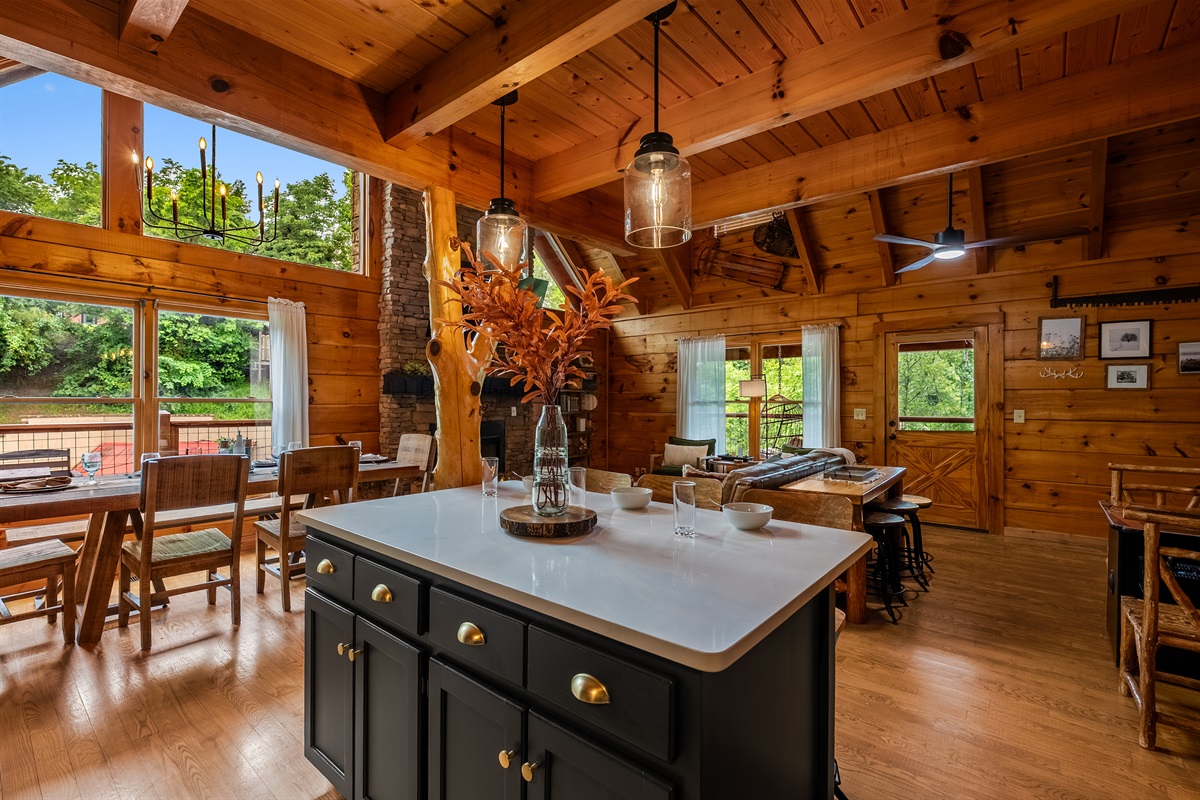 A welcoming dining space designed for connection, where meals turn into memories and everyone has a seat at the table.