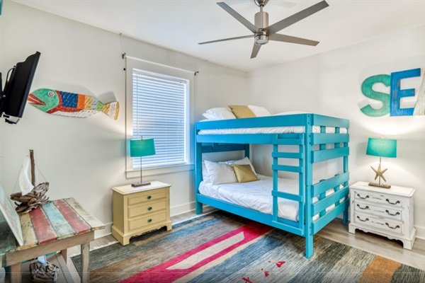 Bedroom with Full over Full Bunkbeds