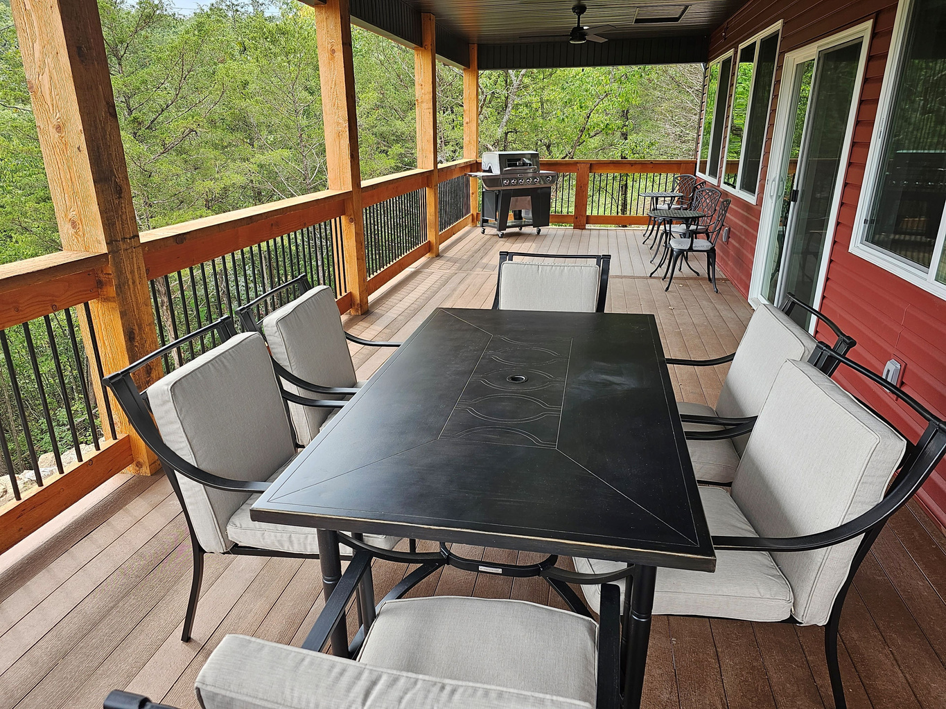 Outdoor dining with a view—perfect for morning coffee or evening meals.
