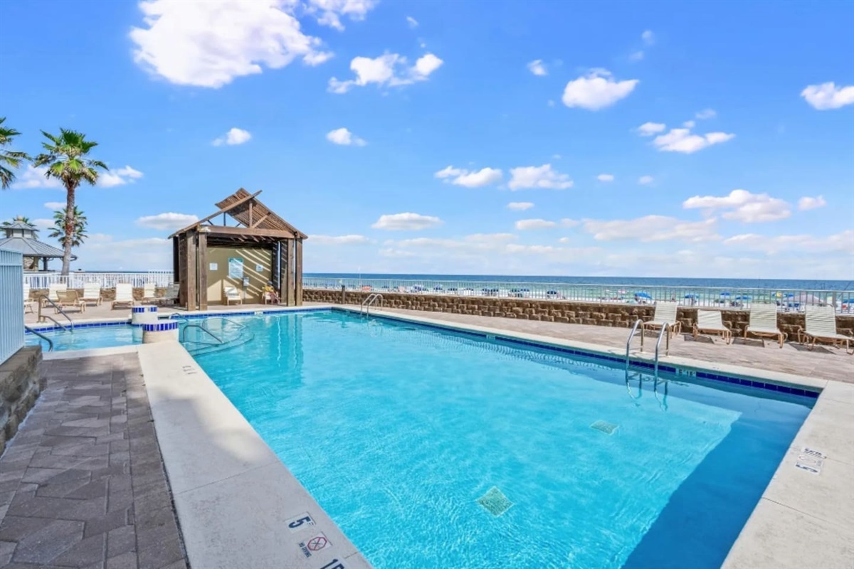 Outdoor Pool w/ Lounge Chairs
