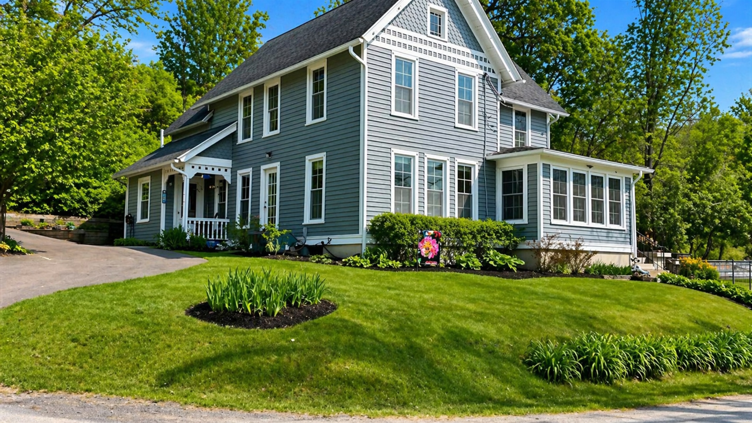 This beautifully maintained home offers a perfect mix of historic charm and modern comfort. Nestled in nature with a welcoming front porch, it’s an ideal retreat! 