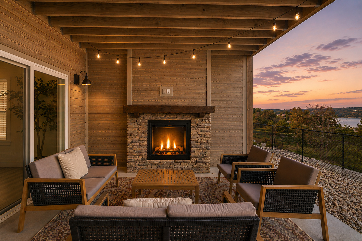 Lower level patio retreat