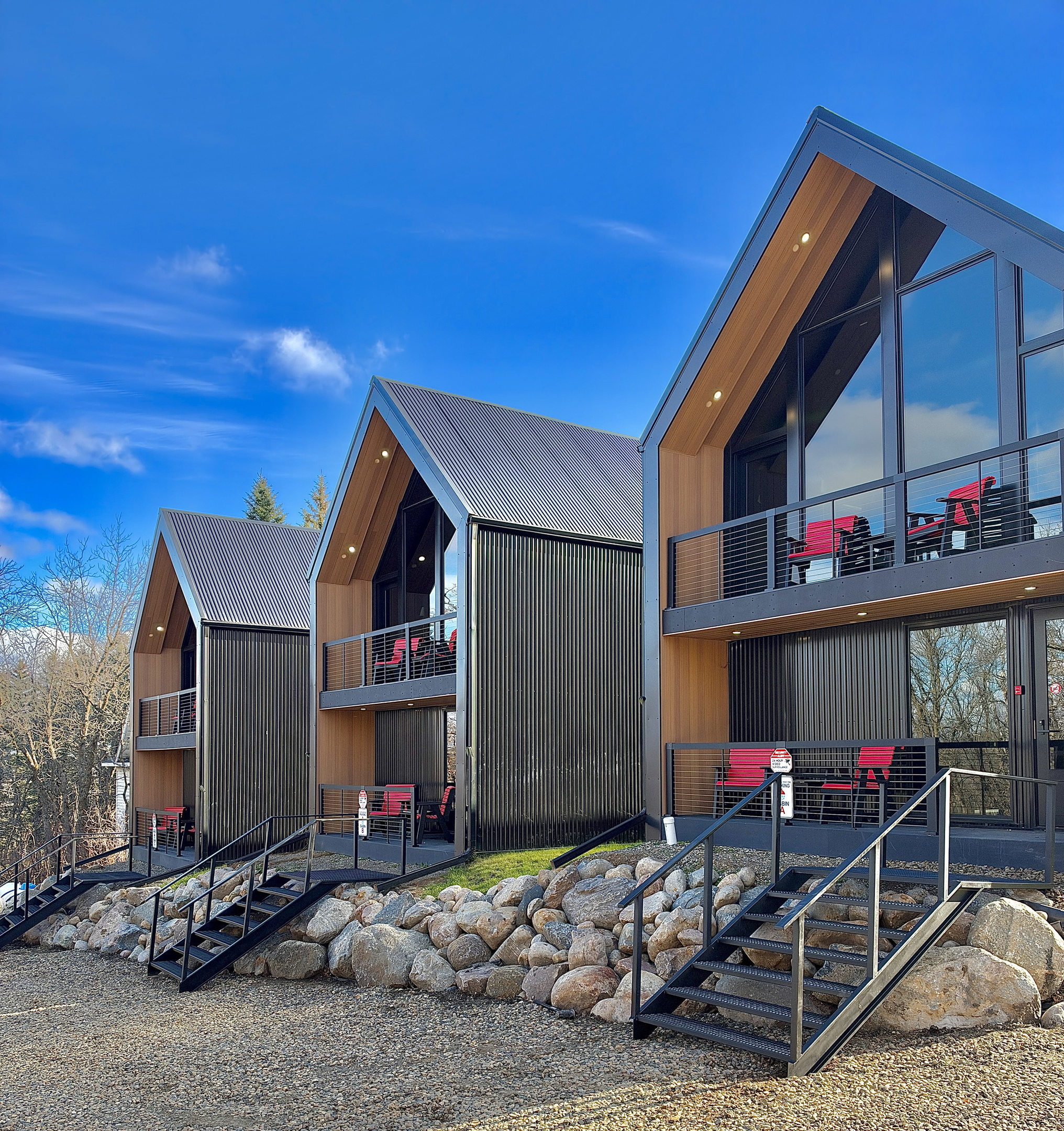 Parking Side of Cabins