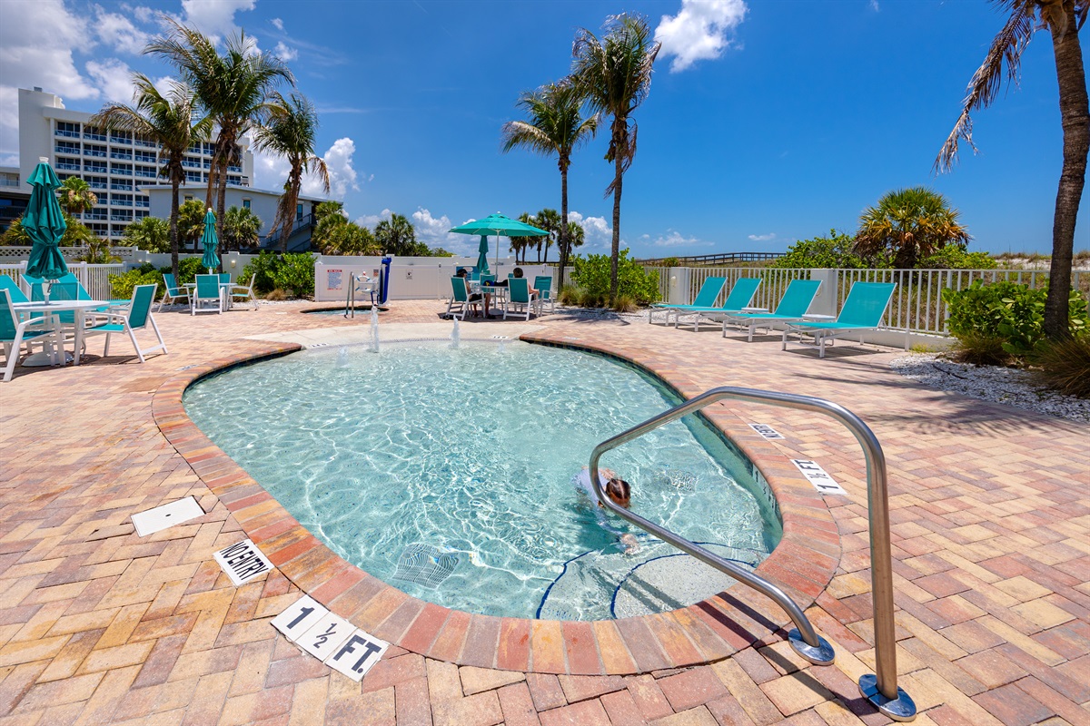 Perfect spot for younger kiddos to swim!