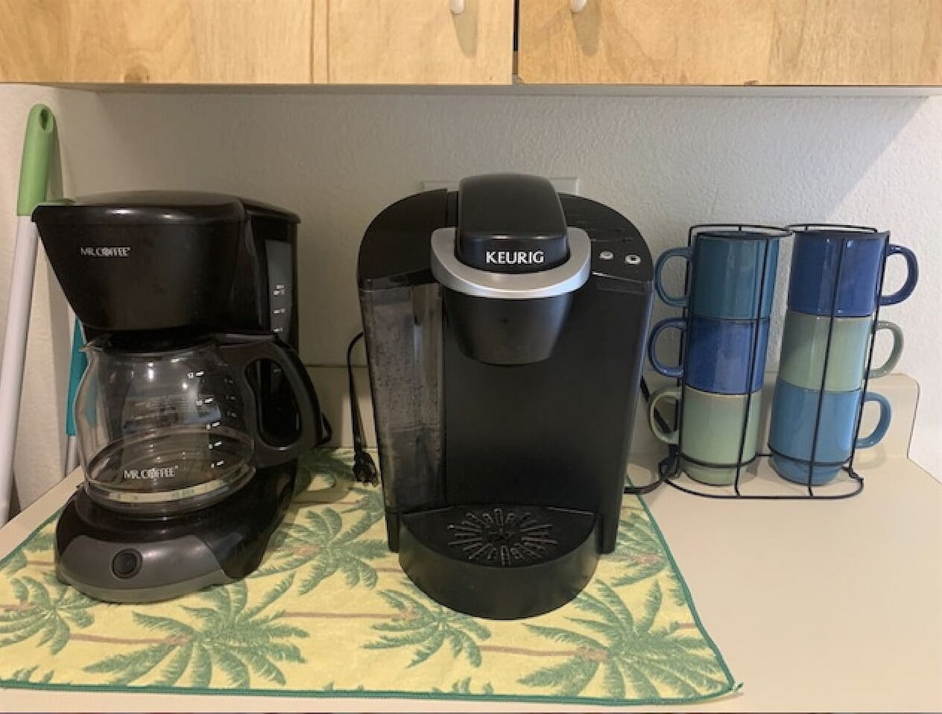 Drip coffee and Keurig available