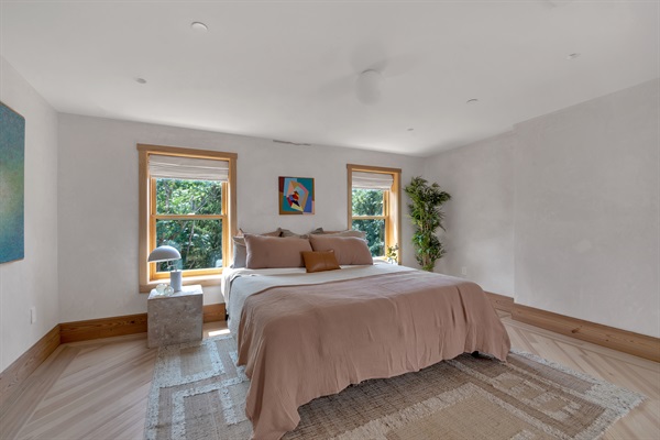 PRIMARY BEDROOM KING BED