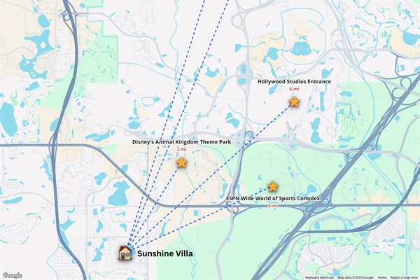 Super close to all of the Disney Parks!