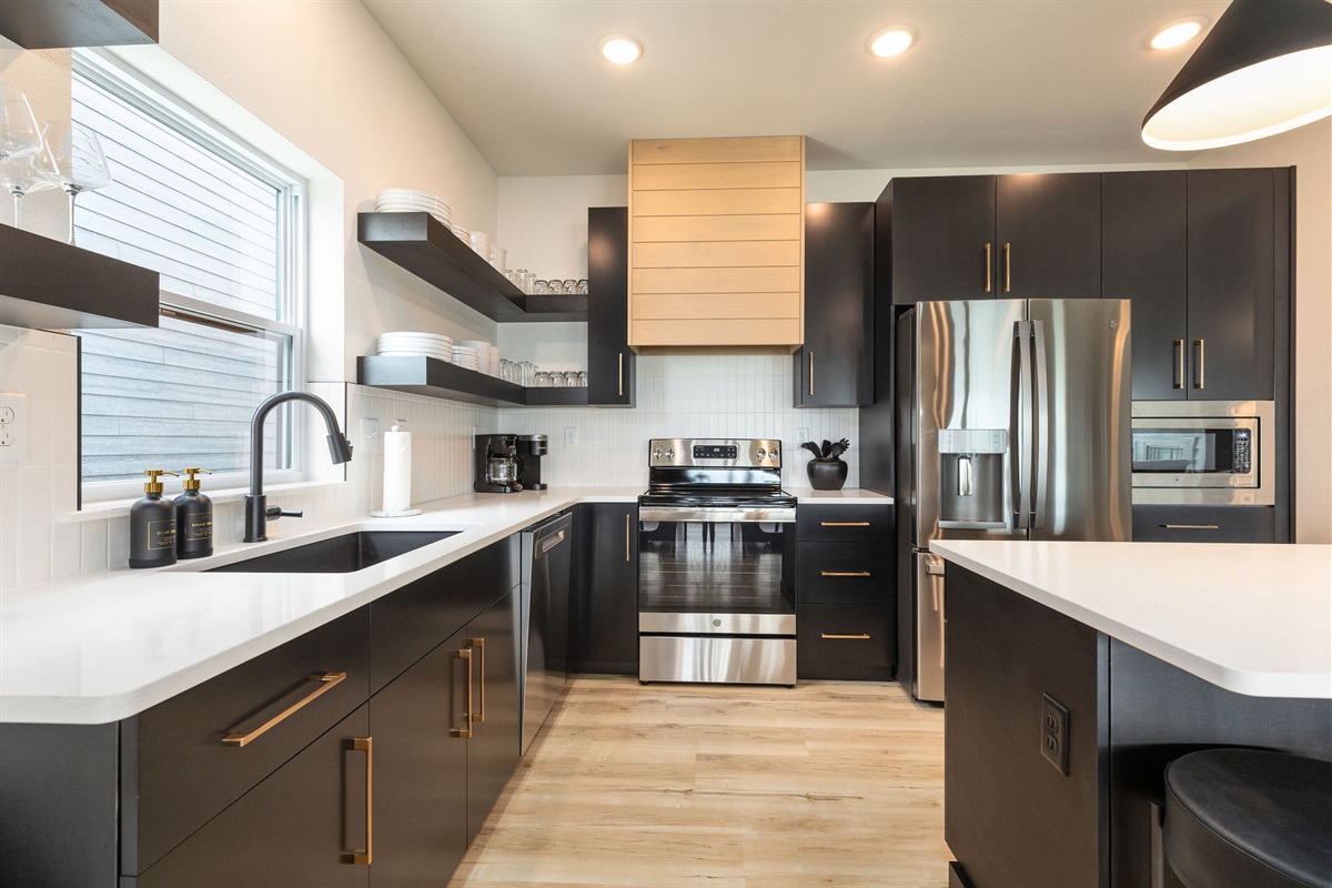 Kitchen is ready for you! Just bring food!