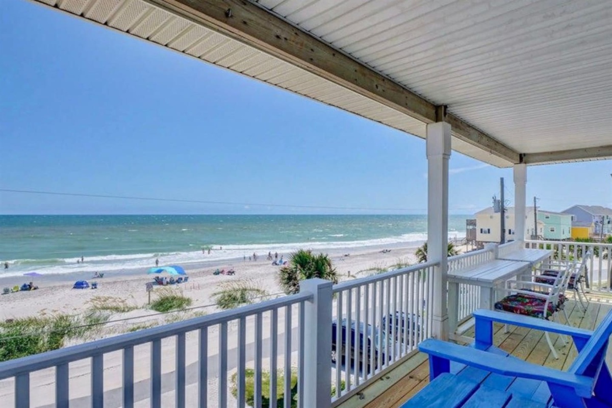 3rd floor balcony looking south. 
