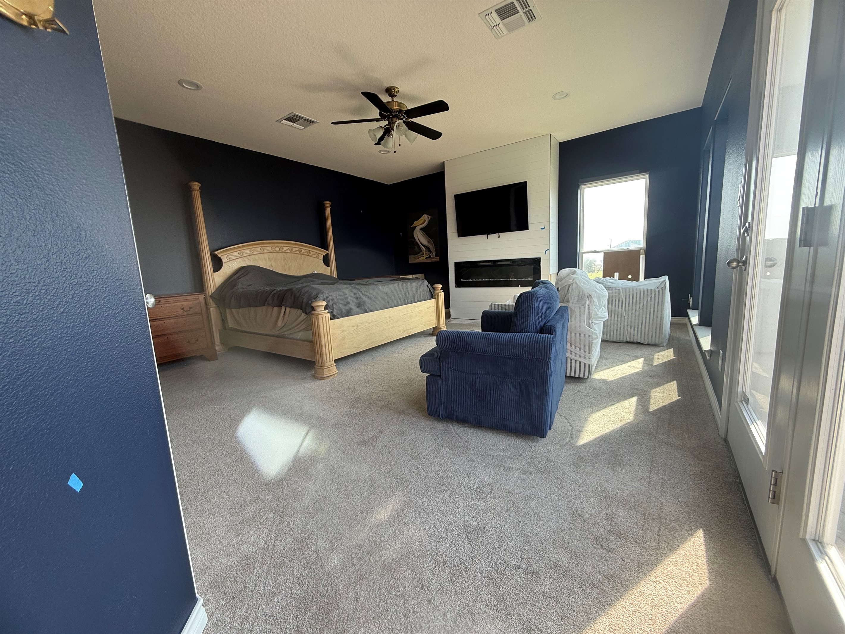 The Seafarer Primary Suite is nearly complete. Carpet is being removed April 1, and LVP will be installed next week.  