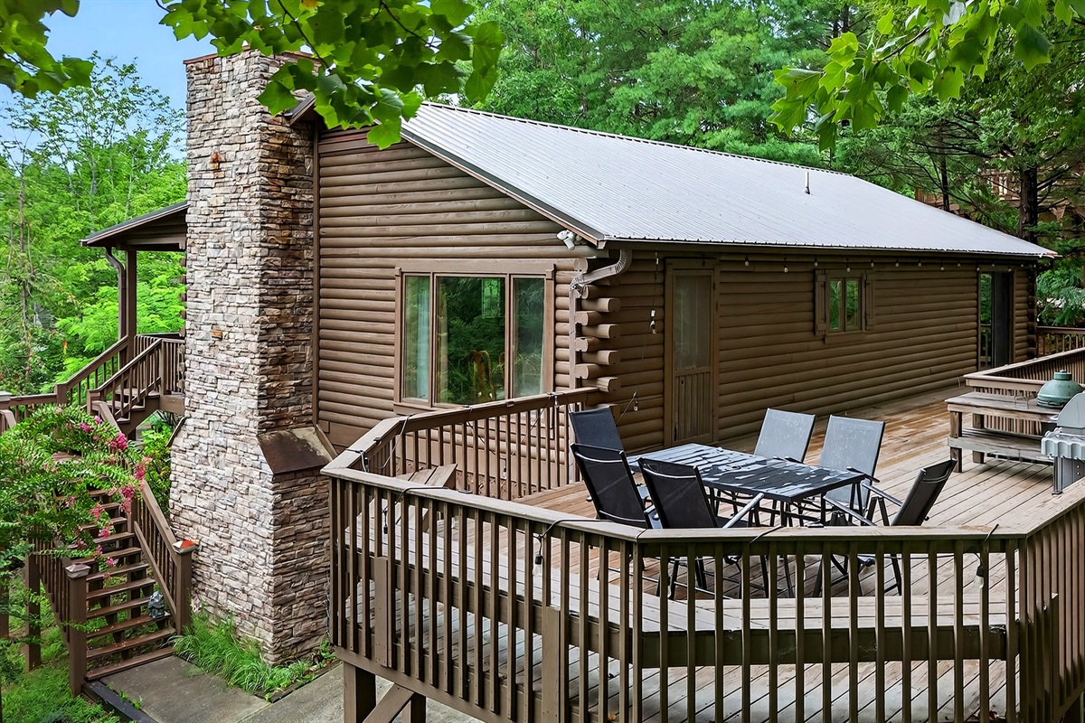 Plenty of seating on the deck
