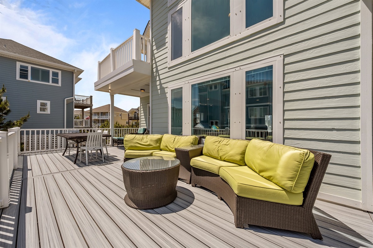 First-floor deck furniture