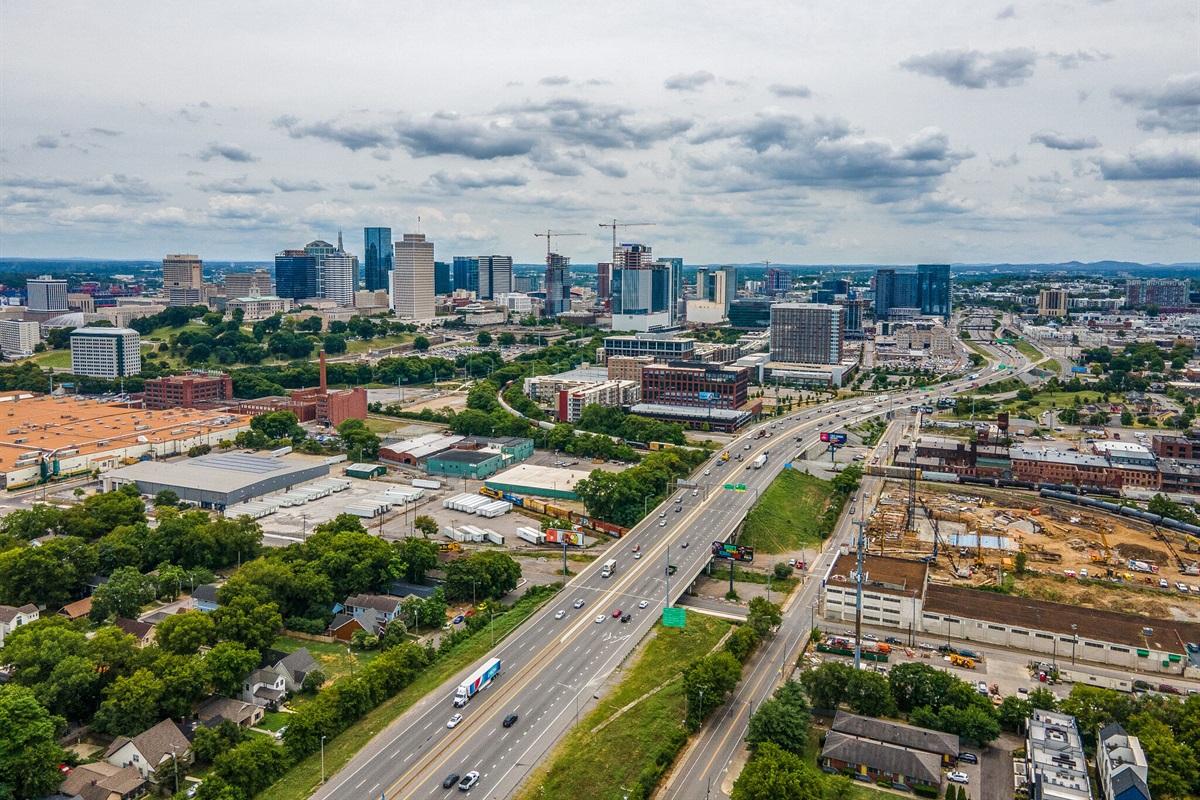 You have a front row seat to the growing Nashville skyline.