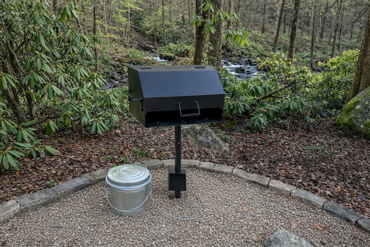 Creekside BBQ: Grill your favorites while dining to the sound of the water.