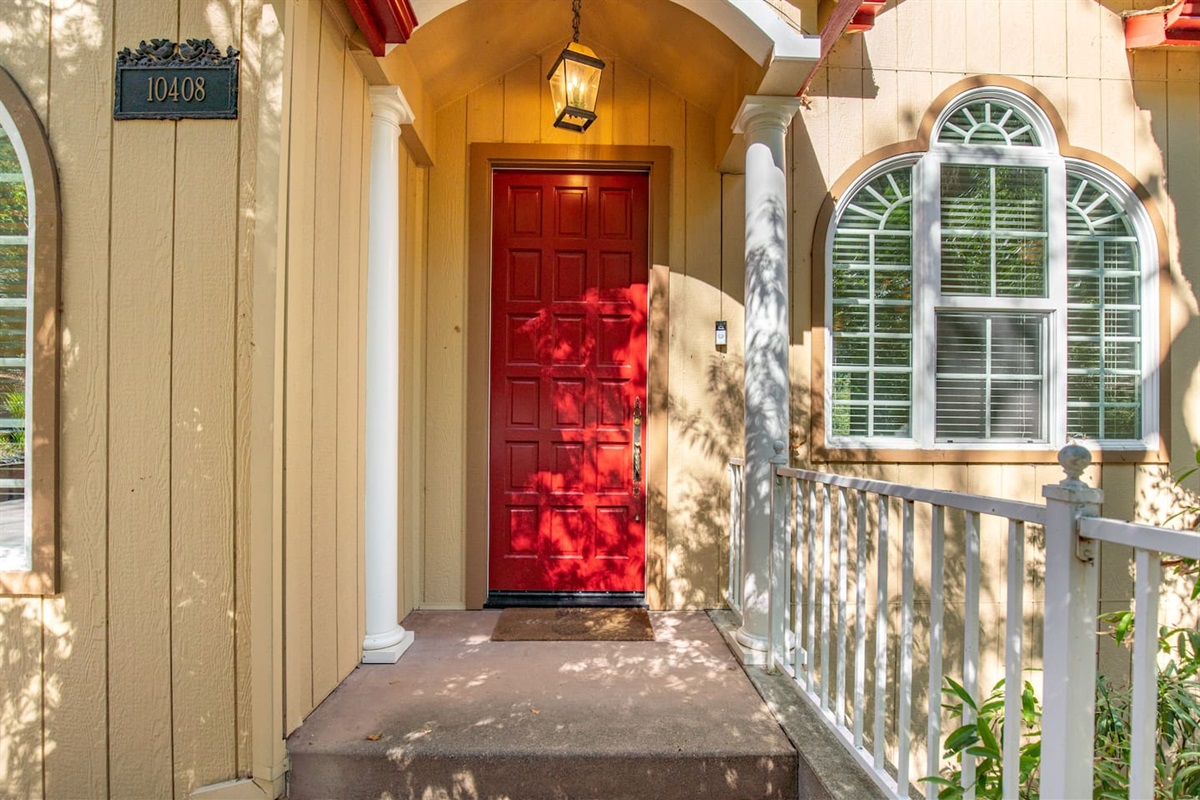 Step through the front door and make yourself at home!