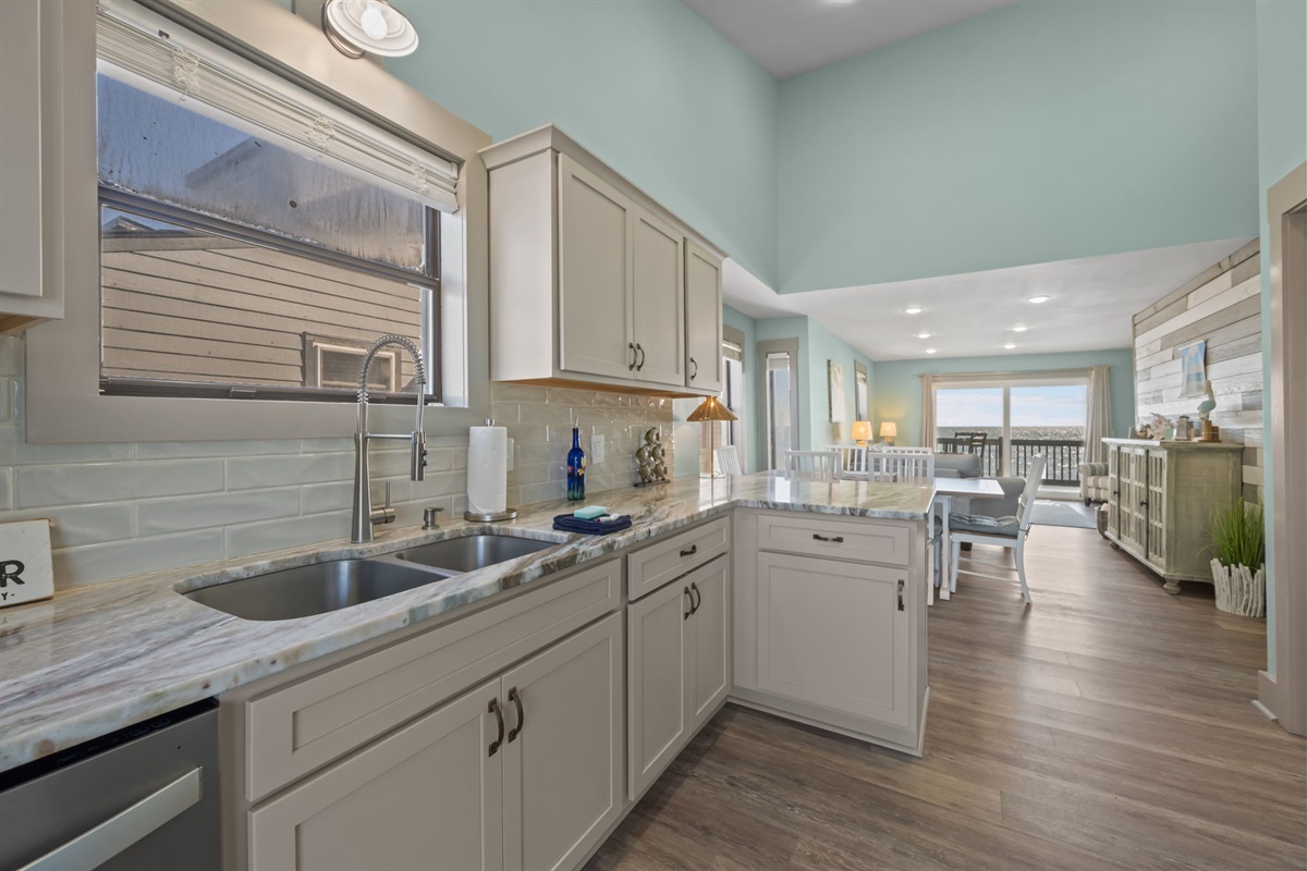 Modern finishes, generous counter space, and an open layout ideal for cooking and entertaining