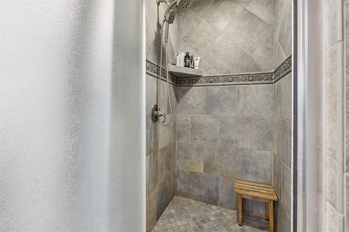 Beautiful tile shower for Bathroom 2