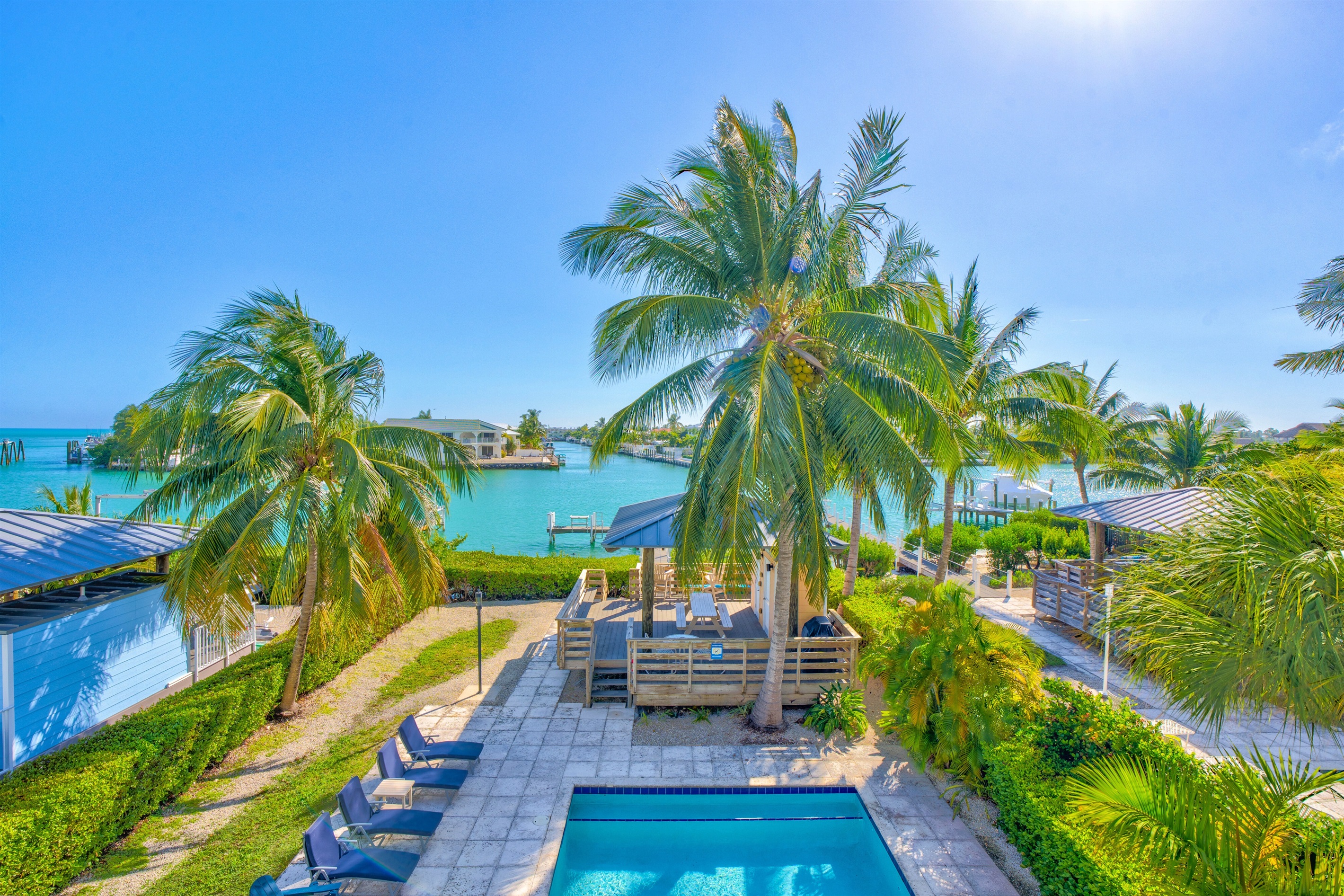 The view from the primary balcony is unbeatable.