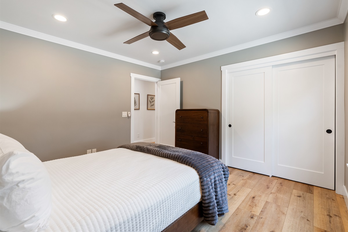 Drift off in a peaceful, comfortable space designed for rest. 