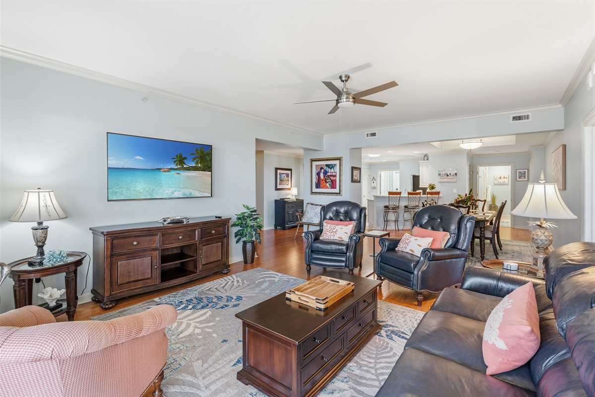 Living Room - Large 70 inch TV